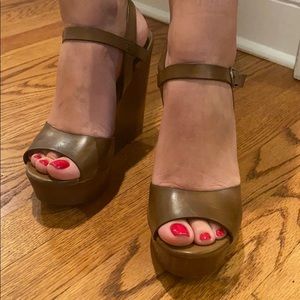 Brown Aldo Sandal wedges